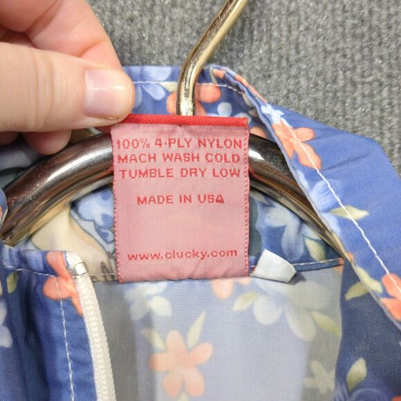 Clucky and Co Jacket Womens Small Floral Aloha Pin Up Girls All Over Print - Picture 7 of 14